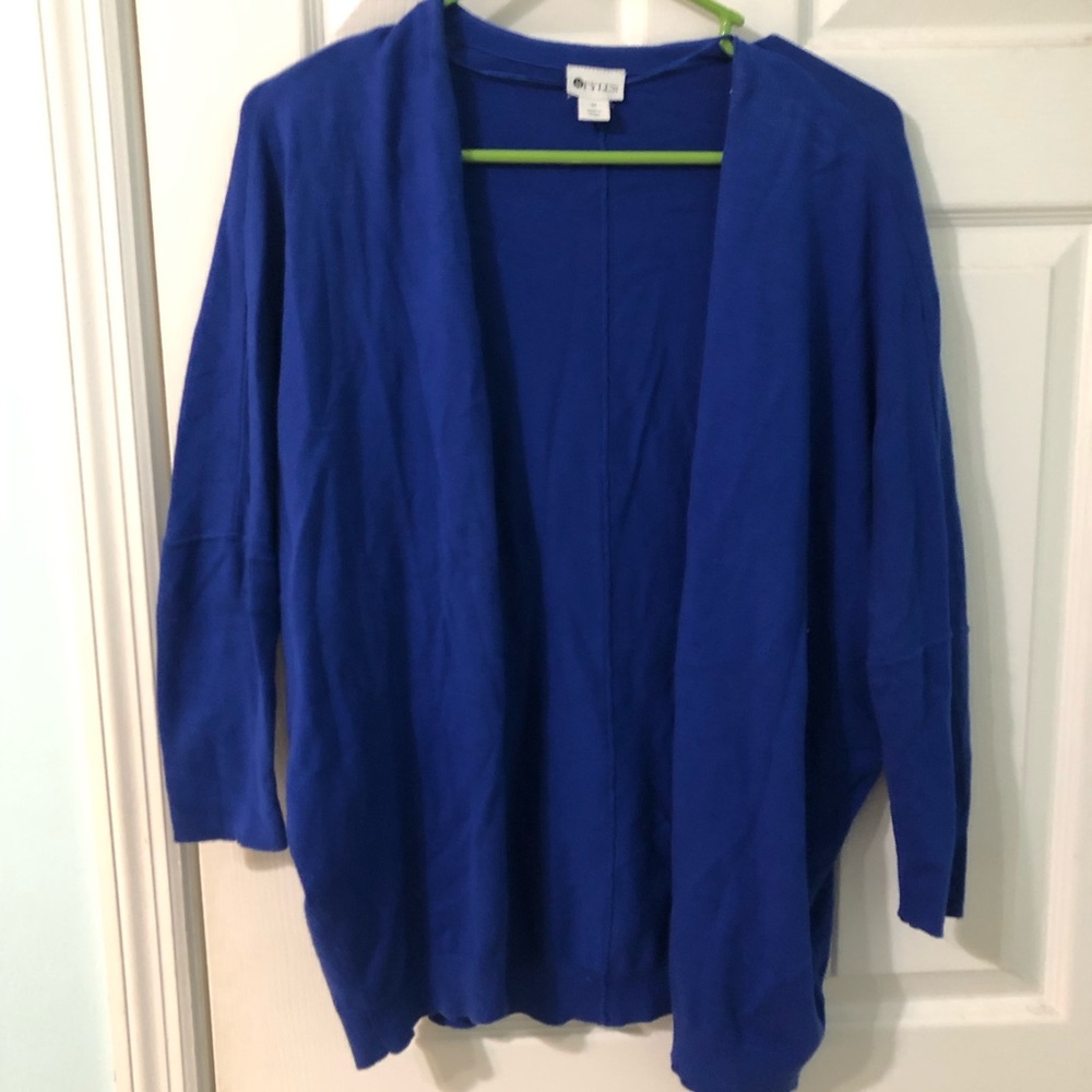 STYLUS Royal Blue Women's Cardigan